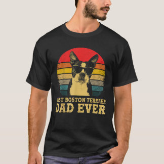 Bester Boston-Terrier-Vater überhaupt Hundeliebhab T-Shirt