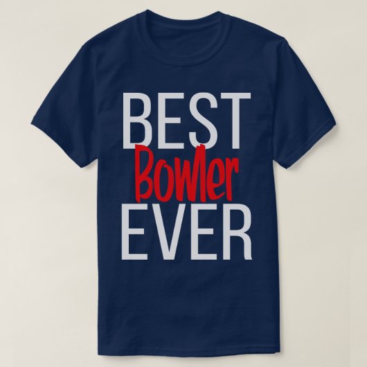 Bester Bowler je T-Shirt (Design vorne)