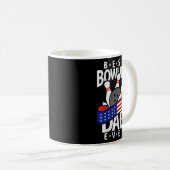 Bester Bowling Vater je Kaffeetasse (VorderseiteRechts)