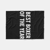Bester Boxer des Jahres Fleecedecke (Vorderseite (Horizontal))
