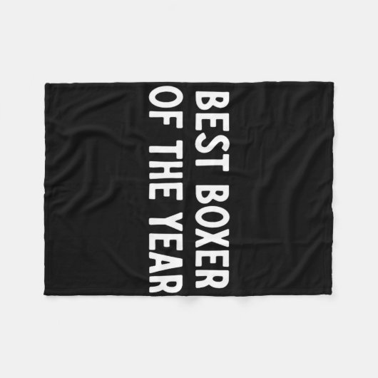 Bester Boxer des Jahres Fleecedecke (Vorderseite (Horizontal))