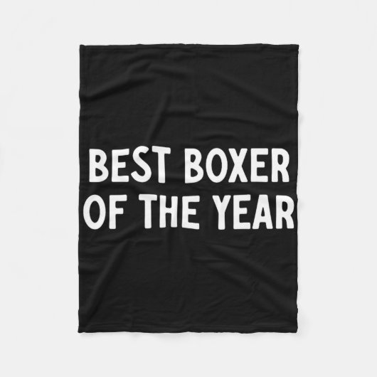 Bester Boxer des Jahres Fleecedecke (Vorderseite)