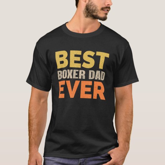 Bester Boxer Vater Ever Funny Sprichwort Sarkastic T-Shirt (Vorderseite)