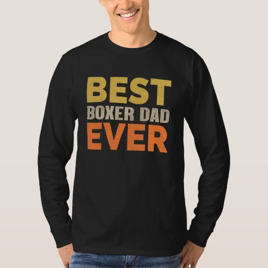 Bester Boxer Vater Ever Funny Sprichwort Sarkastic T-Shirt (Vorderseite)