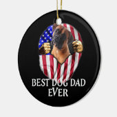 Bester Boxer-Vater je Niedlicher Hund Lover Americ Keramik Ornament (Links)