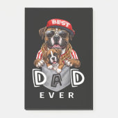 Bester Boxer-Vater überhaupt Post-it Klebezettel (Vorderseite)