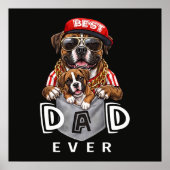 Bester Boxer-Vater überhaupt Poster (Vorne)
