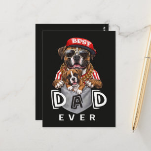 Bester Boxer-Vater überhaupt Postkarte