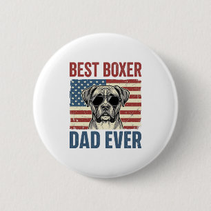 Bester Boxer-Vater überhaupt Vintage-Hund Button