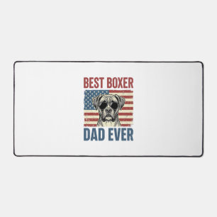 Bester Boxer-Vater überhaupt Vintage-Hund Schreibtischunterlage