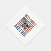 Bester Boxer-Vater überhaupt Vintage-Hund Serviette (Ecke)