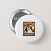 Bester Boxer-Vater überhaupt Vintage-Hundepapa Button (Vorne & Hinten)