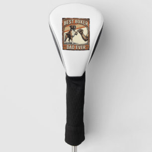 Bester Boxer-Vater überhaupt Vintage-Hundepapa Golf Headcover