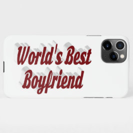 Bester Boyfriend mit bordeauxfarbenem iPhone-Gehäu iPhone 11Pro Max Hülle