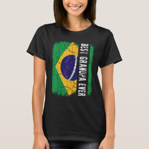 Bester brasilianischer Opa je Brasilien Flaggenvat T-Shirt