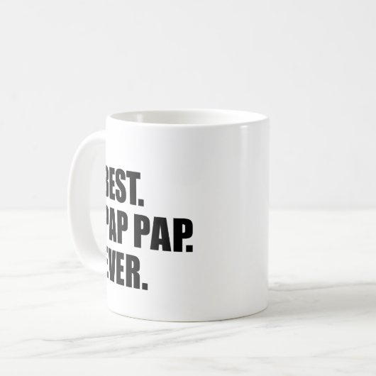 Bester Brei-Brei überhaupt großväterlich Kaffeetasse (Vorderseite Links)