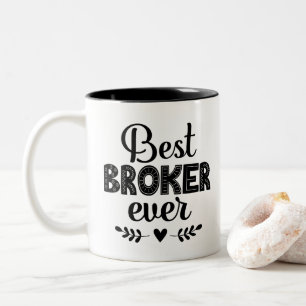 Bester Broker je Investment Advisor Zweifarbige Tasse