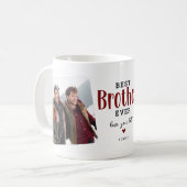 Bester BROTHER je 2 Foto Niedliches Geschenk Kaffeetasse (Vorderseite Links)