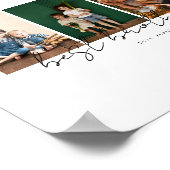 Bester Bruder Aller Modern Script 4 Fotos Collage Poster (Ecke)