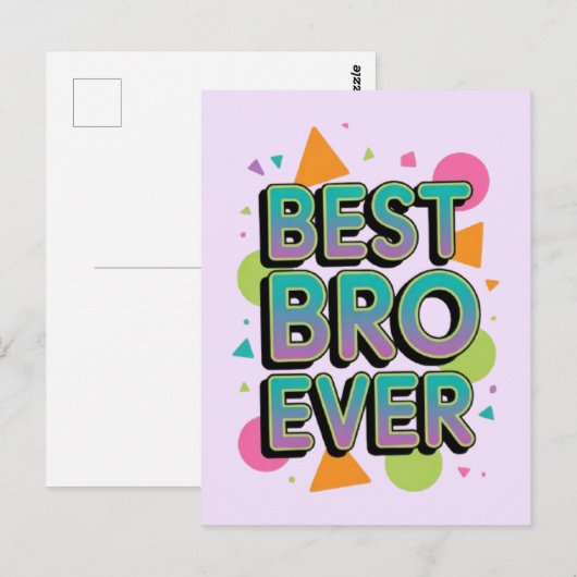 Bester Bruder Aller Zeiten Postkarte (Vorne/Hinten)