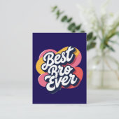 Bester Bruder Aller Zeiten  Postkarte (Stehend Vorderseite)