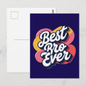 Bester Bruder Aller Zeiten  Postkarte (Vorne/Hinten)