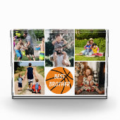 Bester Bruder Basketball Fotoblock (Vorderseite)
