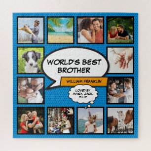 Bester Bruder der Welt 12 Foto-Comic-Book-Spaß Bla Puzzle