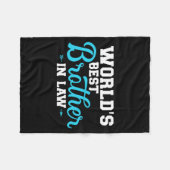 Bester Bruder der Welt in der Leistung Fleecedecke (Vorderseite (Horizontal))