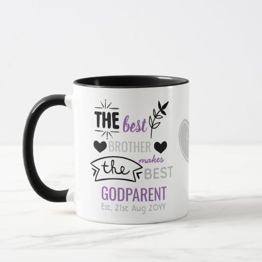 Bester Bruder - Freund macht besten Godparent GodV Tasse (Links)