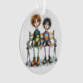 Bester Bruder. Freunde . Relativ Ornament (Vorderseite)