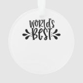 Bester Bruder. Freunde . Relativ Ornament (Rückseite)