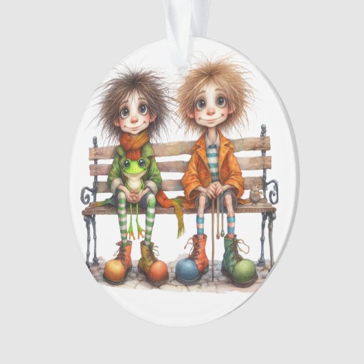 Bester Bruder. Freunde . Relativ Ornament (Vorderseite)