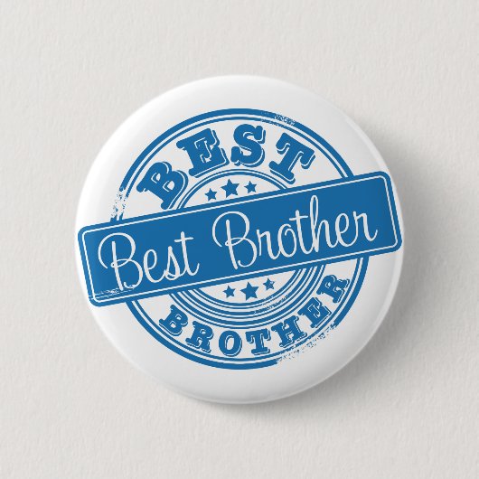 Bester Bruder - GummiBriefmarkeneffekt Button (Vorderseite)