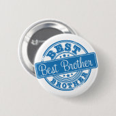 Bester Bruder - GummiBriefmarkeneffekt Button (Vorne & Hinten)