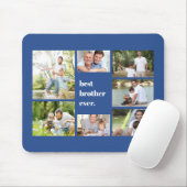 Bester Bruder je Blue Foto Collage Mousepad (Mit Mouse)