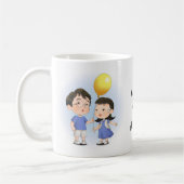 Bester Bruder je Bruder und Schwester Kaffeetasse (Links)