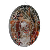 Bester Bruder je Foto Dartscheibe (Vorderseite Links)