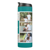 Bester Bruder je Fotomaterial Aquamarin und weiß Thermosbecher (Nach rechts gedreht)