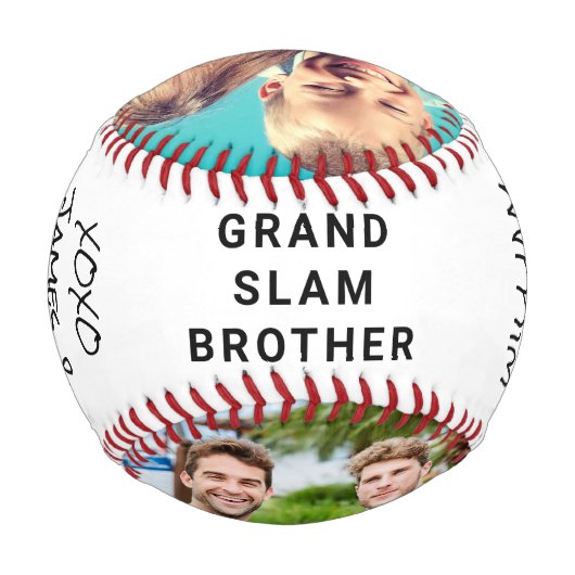 Bester Bruder je Fotos Baseball (Rückseite)