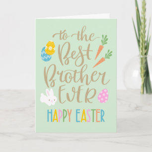Bester Bruder je glückliche Ostertypografie Karte