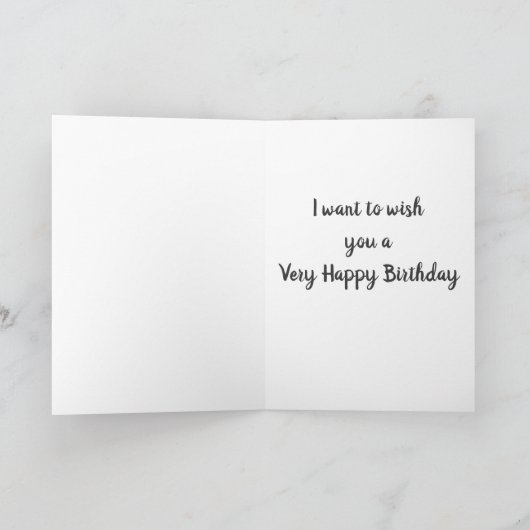 **BESTER BRUDER JE** GLÜCKLICHER GEBURTSTAG KARTE (Innenseite)