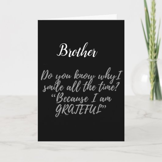 **BESTER BRUDER JE** GLÜCKLICHER GEBURTSTAG KARTE (Vorderseite)