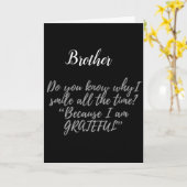 **BESTER BRUDER JE** GLÜCKLICHER GEBURTSTAG KARTE (Gelbe Blume)