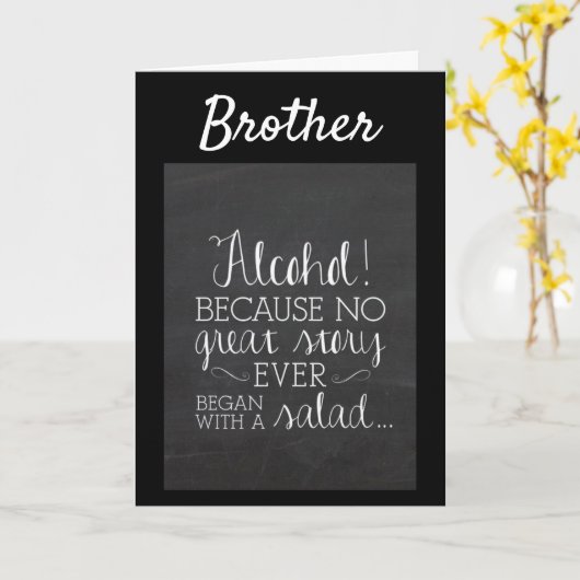 **BESTER BRUDER JE** GLÜCKLICHER GEBURTSTAG KARTE (Gelbe Blume)