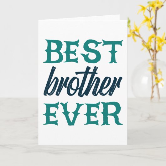 Bester Bruder je Karte (Gelbe Blume)