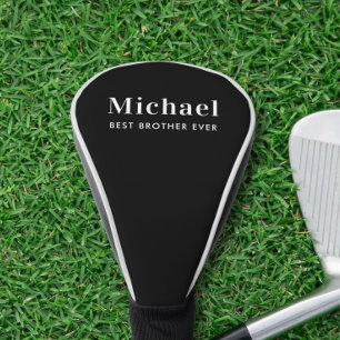 Bester Bruder je Monogram Black Golf Headcover