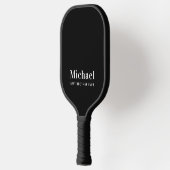 Bester Bruder je Monogram Black Pickleball Schläger (Links)
