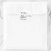 Bester Bruder je Runder Aufkleber (Tasche)
