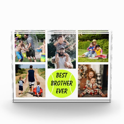 Bester Bruder je Tennis Fotoblock (Vorderseite)